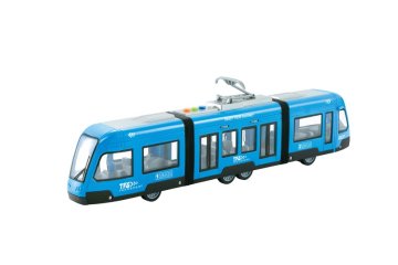 Alltoys Modri tramvaj z vztrajnikom 1:16 s svetlobnimi in zvočnimi učinki