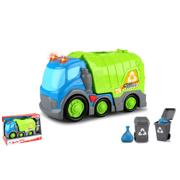Alltoys Kiddy Go! Smetarski tovornjak s svetlobnimi in zvočnimi učinki, 31 cm