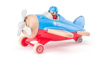 Woody Leseno letalo z zvokom in lučjo s figurico pilota