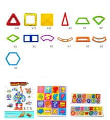 Alltoys Magnetni gradbeni komplet, 89 kosov