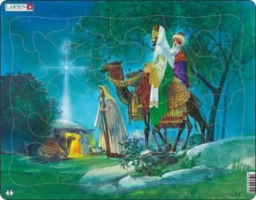 LARSEN Sestavljanka MAXI - BIBLJA - 3 kralji/33 kosov