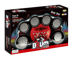 Alltoys Elektronski bobnarski komplet za otroke z lučkami in demo melodijami