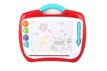Alltoys Magnetna risalna tabla s 4 štampiljkami