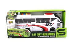 Alltoys Beli avtobus v merilu 1:16