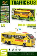 Alltoys Rumeni šolski avtobus, merilo 1:16