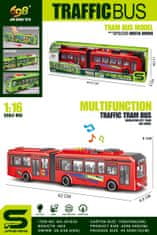 Alltoys Rdeči model trolejbusa, merilo 1:16