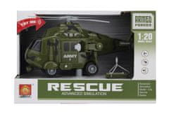 Alltoys Vojaški helikopter z lučmi in zvokom, merilo 1:20