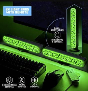 Epee Minecraft svetlobna letvica z USB-C kablom