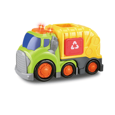 Alltoys Kiddy Go! Smetarski tovornjak s svetlobnimi in zvočnimi učinki, 19 cm