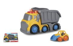 Alltoys Kiddy Go! Tovornjak prekucnik z lučmi in zvokom, 19 cm