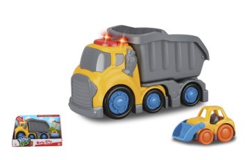 Alltoys Kiddy Go! Tovornjak prekucnik z lučmi in zvokom, 19 cm