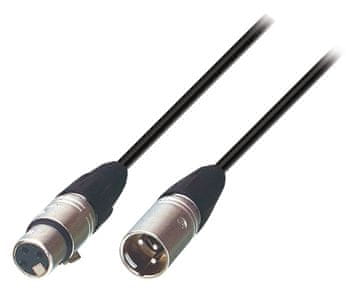 Nedis Kabel za zvočnike XLR 3 pin moški XLR 3 pin ženski 3 00 m črn