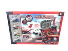 Alltoys Gasilsko letalo s tovornim prostorom in 3 avtomobilčki 1:64