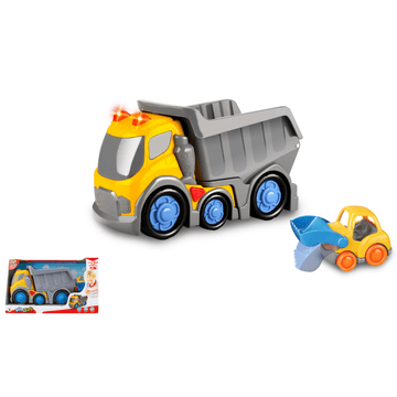 Alltoys Kiddy Go! Tovornjak s svetlobnimi in zvočnimi učinki, 31 cm