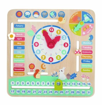 Alltoys Leseni učni koledar z uro za otroke