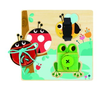 Alltoys Lesena tabla aktivnosti z motivi živali – Activity Board