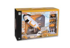 Alltoys Transportno letalo s tovornim prostorom in 3 avtomobilčki 1:64