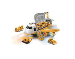 Alltoys Transportno letalo s tovornim prostorom in 3 avtomobilčki 1:64