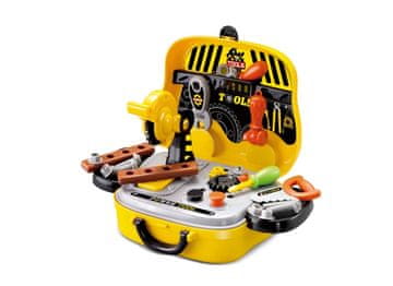 Alltoys Komplet otroškega orodja v kovčku v obliki avtomobilčka, 28 delov