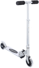 Alltoys Zložljiv aluminijast skiro, črn, nosilnost do 50 kg
