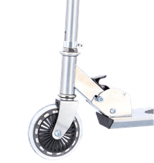 Alltoys Zložljiv aluminijast skiro, črn, nosilnost do 50 kg