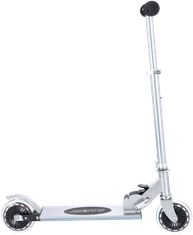 Alltoys Zložljiv aluminijast skiro, črn, nosilnost do 50 kg
