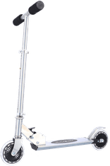 Alltoys Zložljiv aluminijast skiro, črn, nosilnost do 50 kg