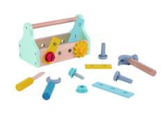 Alltoys Otroški lesen komplet orodja v prenosnem kovčku Tooky Toy