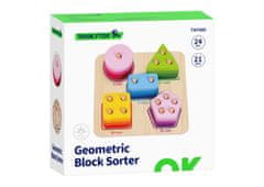 Alltoys Lesena sestavljanka z geometrijskimi oblikami, 21 kosov