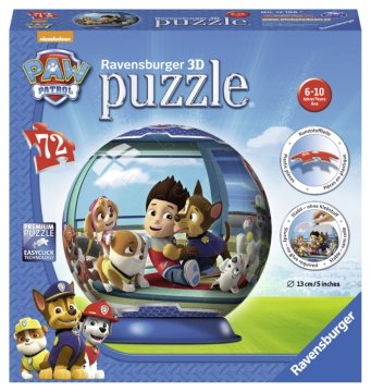 Ravensburger 3D sestavljanka PuzzleBall Tačke na patrulji, 72 delov