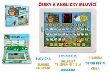 Teddies Dvojezični učni tablični računalnik Modra sova