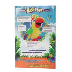 Alltoys Govoreča papiga Lora, ki ponavlja glas in maha s krili