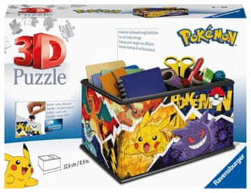 Ravensburger 3D sestavljanka Pokémon – škatla za shranjevanje, 216 delov