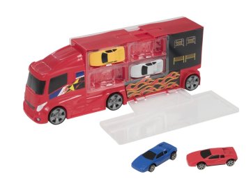 Alltoys Teamsterz tovornjak za prevoz avtomobilov s 4 avtomobilčki