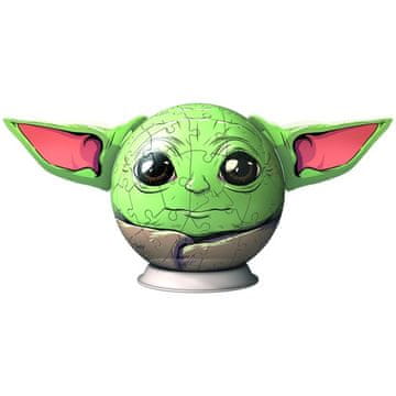 Ravensburger 3D sestavljanka-krogla Star Wars Baby Yoda z ušesi, 72 delov