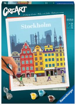 Ravensburger Slikanje po številkah CreArt Trendovska mesta – Stockholm