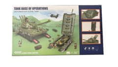 Alltoys Igralni komplet v obliki tanka z lučmi, zvokom in 4 vozili