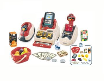 Alltoys Velik otroški nakupovalni komplet z blagajno in dodatki