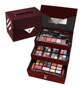 Alltoys Zmile žametni kozmetični kovček Beauty Case Velvety – 74 kosov