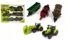 Alltoys Igralni komplet traktor s prikolico in dodatki