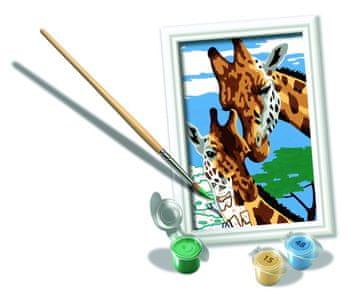 Ravensburger Slikanje po številkah CreArt – prikupne žirafe
