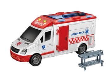 Alltoys Reševalno vozilo 1:16 na vztrajnik z zvokom in lučmi