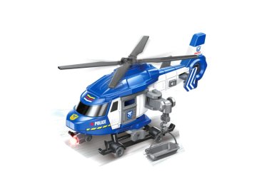 Alltoys Policijski helikopter na vztrajnik 1:16 z zvokom in svetlobnimi učinki