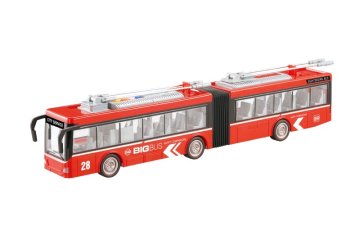 Alltoys Zgibni trolejbus na vztrajnik v merilu 1:16, z zvokom in lučmi