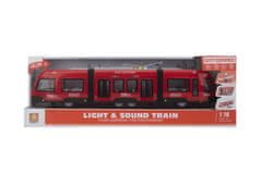Alltoys Rdeči tramvaj z vztrajnikom, merilo 1:16