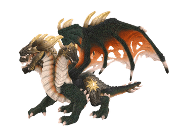 Alltoys Mitični troglavi demonski zmaj – figurica, 13 cm