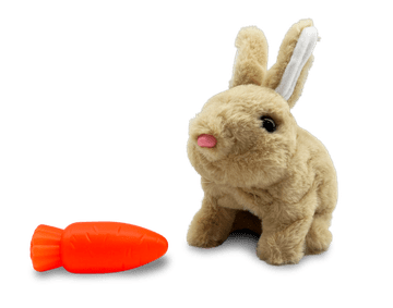 Alltoys Interaktivni plišasti zajček Ušáček, ki poskakuje, z mrkvico