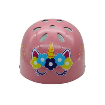 Alltoys Otroška čelada z motivom samoroga, roza, velikost S (52–55 cm)