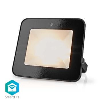 Nedis Smartlife utomhusljus 1600 lm Wi Fi 20 W RGB Varm do cool vit 2700 6500 K Aluminij Android IOS