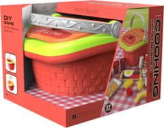 Alltoys Otroški piknik set – košara s hrano, 27 kosov